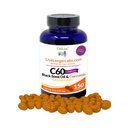 C60 Complete - Carbon 60 (Fullerene) with Black Seed Oil & Curcumin - Antioksydant Supplement - for Longevity & Cognitive Function - All Natural - 150 Gel Capsules
