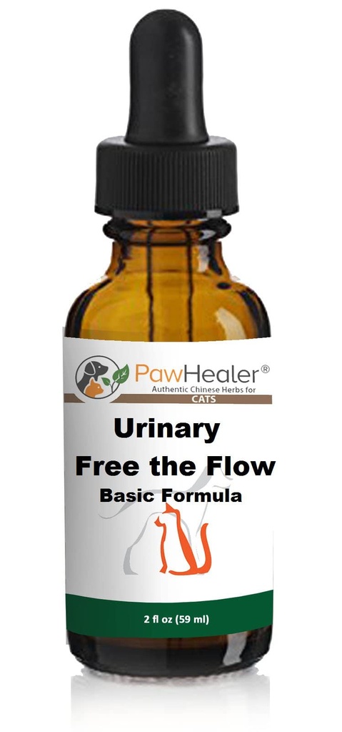 Cat & Small Dogs - Bladder Remedy for Stones & Crystals: 2 fl oz (59 ml) - Urynary Free The Flow - Basic - Made in USA - Works Great for Over 15 Years in The Herbal Business....