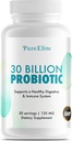 Gut Probiotic 30 Miliard CFU z DE111 ® & 10 Szczepy - Wysokiej mocy suplement probiotyczny dla zdrowia trawiennego, Wsparcie układu immunologicznego, Zwiększona absorpcja odżywcza - Non-GMO, 30 Kapsułki wegetariańskie