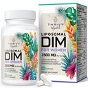 Suplement DIM Liposomal - 1500 mg Suplement DIM - Suplementy Estrogenowe zawierają witaminę E, Primrose wieczorne, Black Cohosh, Omega-3 Kwasy tłuszczowe
