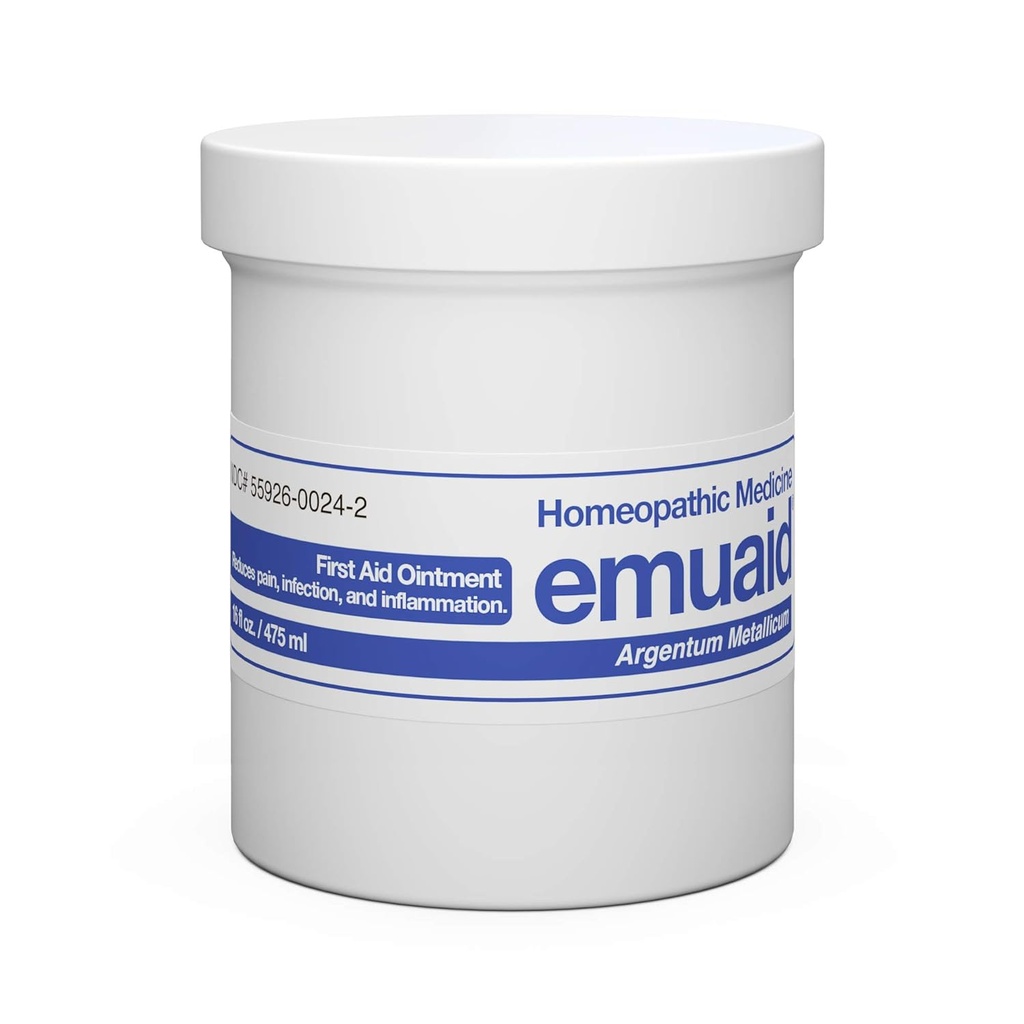 emuaid Maść na wyprysk i łuszczycę Relief, Zmniejsza swędzenie, Ból, Opuchlizna, Regularne leczenie siłowe dla 100 + Warunki skóry, Steroid i Chemical- Free, Nadaje się do wszystkich wieków, 16oz