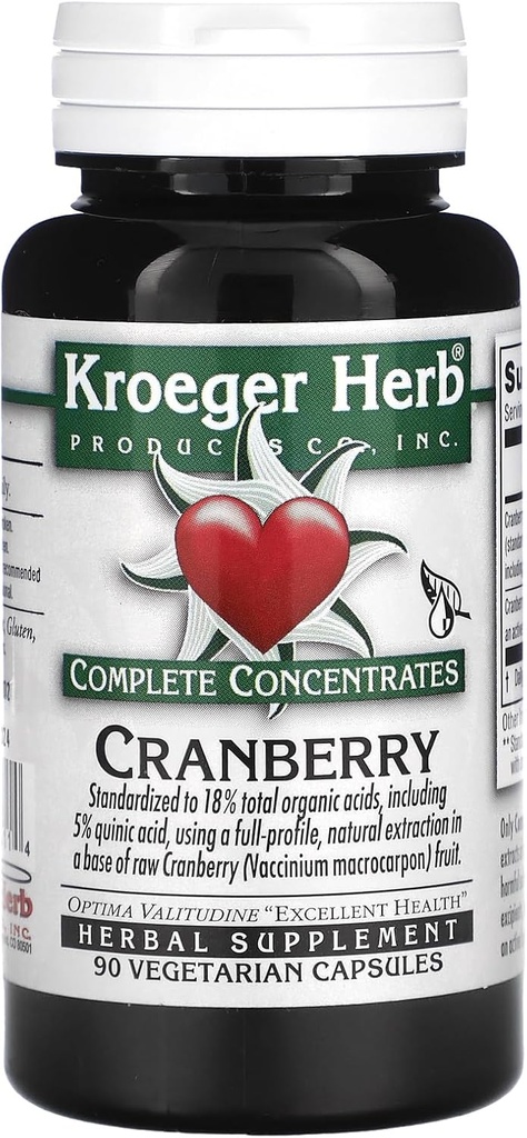 Cranberrry Kompletny koncentrat Kroeger Herbs 90 VCaps