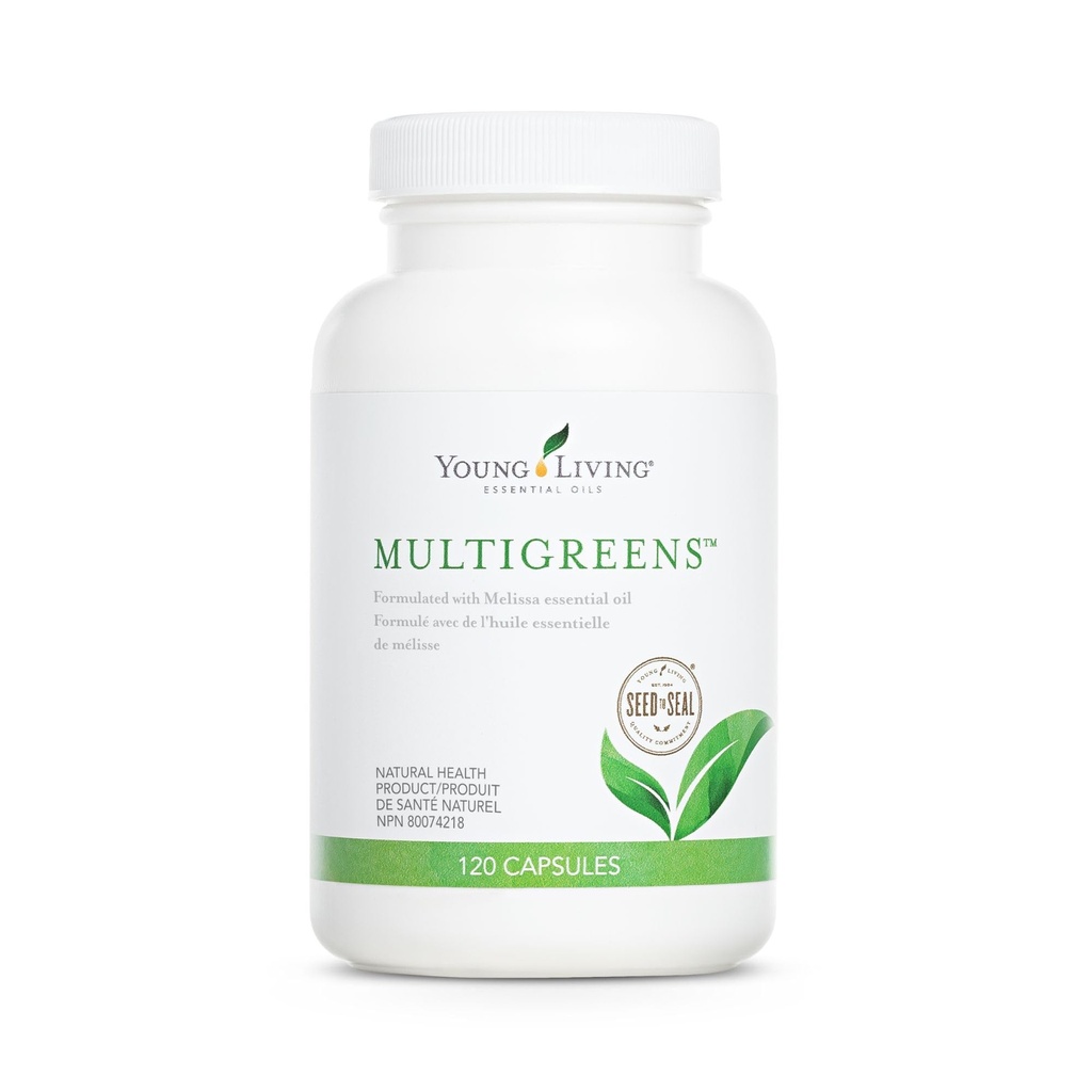 Młode żyjące wielozielone kapsułki - 120 ct Olejki eteryczne - Boost Vitality & Support Glandular, Nerwowy, Circulative Systems - Suplement ziołowy z Olejki rewitalizujące