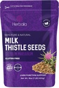Herbaila Mleko Tistle Nasiona, 1 lb. Silimarin Mleko Tistle Herb, Mleko luzem Tistle Herb Całe nasiona, Czyste mleko Tistle luzem, Całe mleko Tistle Nasiona, Wszystkie naturalne, Gluten wolny, Non-GMO. 1 funt.