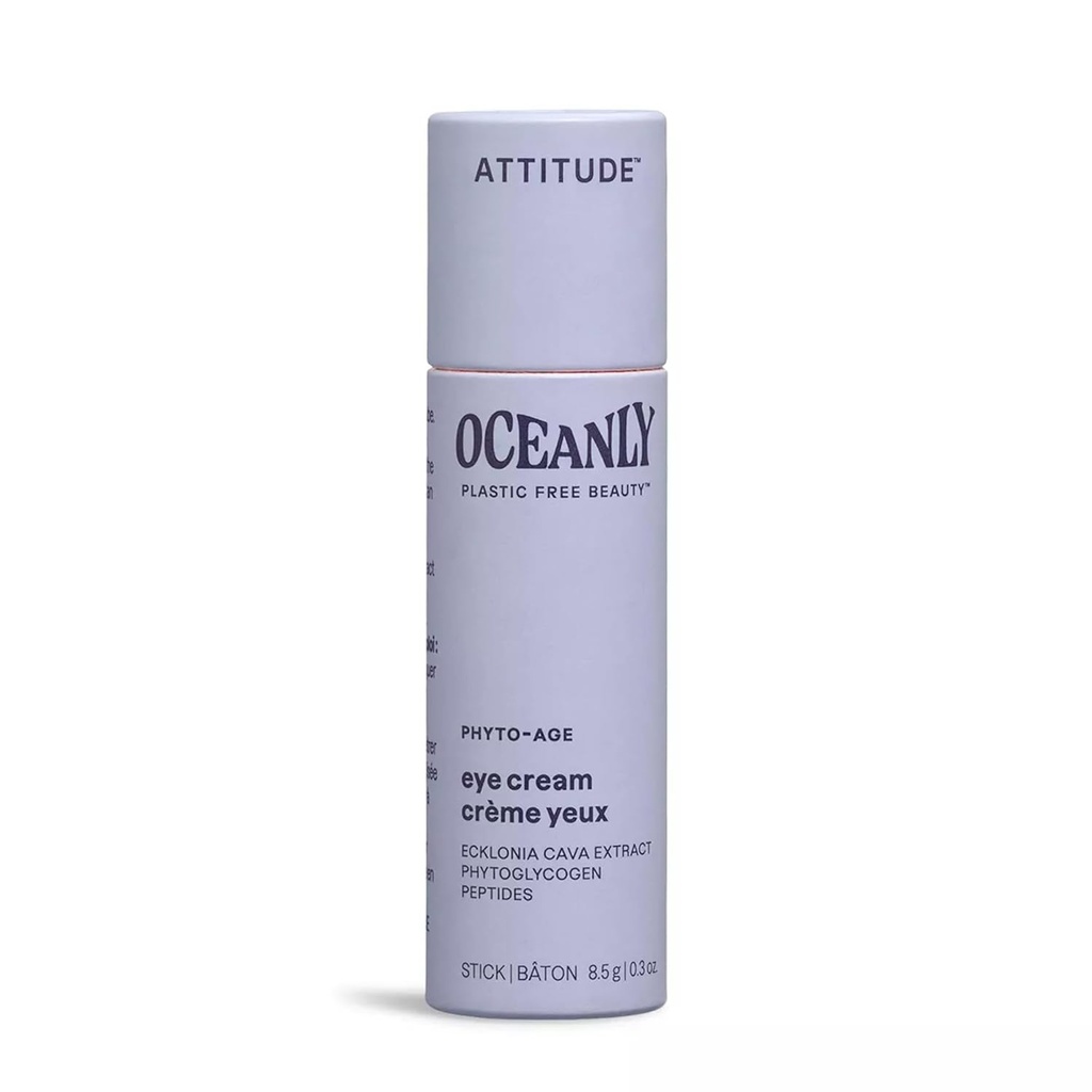 ATENTION DE Oceanly Eye Cream Stick, EWG Zweryfikowane, wolne od tworzyw sztucznych, roślin i składników mineralnych, Wegan i Cruelty- wolne produkty kosmetyczne, Phyto AGE, niezapachowy, 0,3 unce