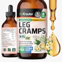 BIO KRAUTER Kurcze nogi nalewka z chininy - Ginger & Rumianek Liquid Extracts for Leg Cramps - Natural Alcohol & Sugar Free Formula - Vegan Drops 4 Fl.Oz.