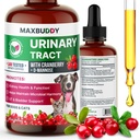 MaxBuddy Natural UTI Leczenie Wsparcie - Żurawinowy Trawy Leczenie i profilaktyka dla kotów i psów - Nerki & Bladder Wellness Supplement Drops - Wsparcie dla Mocz Przepływ