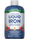 Nature 's Truth Liquid Iron Drops Supplement 18mg Agregat 124; Esential Mineral Agregates 124; Vegan, Non-GMO, Gluten Free