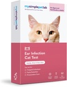 MySimplePetLab Cat Infection Test Kit, Vet zatwierdzony, Wykrywa Yeast & Bakterie, Mail- w Kit, Szybkie wyniki, Łatwy at- Strona główna Zastosowanie do śmierdzących, Swędzaczy uszu, Wsparcie Cat Ear Health