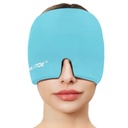 EXQUISLIFE Migrena Ból głowy Relief Cap, Żel Ice Head Wrap, Hot and Cold Therapy, Ból głowy Maska dla zatok, Puffy Eyes, Tension i Relief Stress (Niebieski)