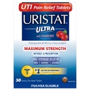 Ultra UTI Pain Relief Tablets, Szybka infekcja dróg moczowych Relief bólu moczowego, Płonący, Pilny, Maksymalna moc, Żurawinowy aromat Powłoka, 30 Tabletki