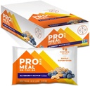 PROBAR - Meal Bar, Blueberry Muffin, Non-GMO, Gluten- Free, Healthy, Plant-based, All-Food Ingredients, Natural Energy (12 Count)