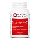 PROTOKÓŁ NA RZECZ ŻYCIA BALANCE Enzymes- HCl - Enzymy trawienne z bromelainem - Pełne spektrum proteaz - Suplement do trawienia - Soi & Dairy Free - 120 kapsułki
