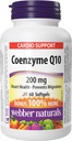 Webber Naturals Coenzym Q10 (CoQ10) 200 mg, 60 Softgels, Wysokiej mocy suplement przeciwutleniający, do Heart Health and Cellular Energy Production, 60 Day Supply, Gluten Free