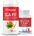 Evolution Advance Sport Nutrition CLA Fit - Safflower Conjufared Linoleic Acid Supplement, Support Lean Muscle Mass, Promote Energy (90 Softgels) + Water Less - Redukuje zatrzymanie wody (60 kapsułki)
