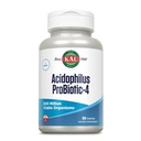 KAL Acidophilus ProBiotic- 4, 500 Mln CFU, Four Probiotic Strains, Probiotics for Women and Men, Freeze Dried, L. acidophilus, L. bulgaricus, S. thermophilus, B. bifidum, 100 Servings, 100 VegCaps