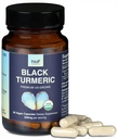 NUF - Organic Black Turmeric 350mg Whole Root Vegan Capsules - US grown - Gluten Free - Non GMO- Joint Support - Zdrowa odpowiedź zapalna - Odpowiednia funkcja immunologiczna