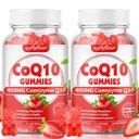 softbear CoQ10 Gummies 400mg Koenzym Q10 Suplement dla dorosłych, Wysoka Absorpcja Coq10 Plus Omega-3, Magnez, Witamina B3 i Cynk dla Energii Komórkowej i Przeciwutleniacza, Truskawkowy Flavor 120