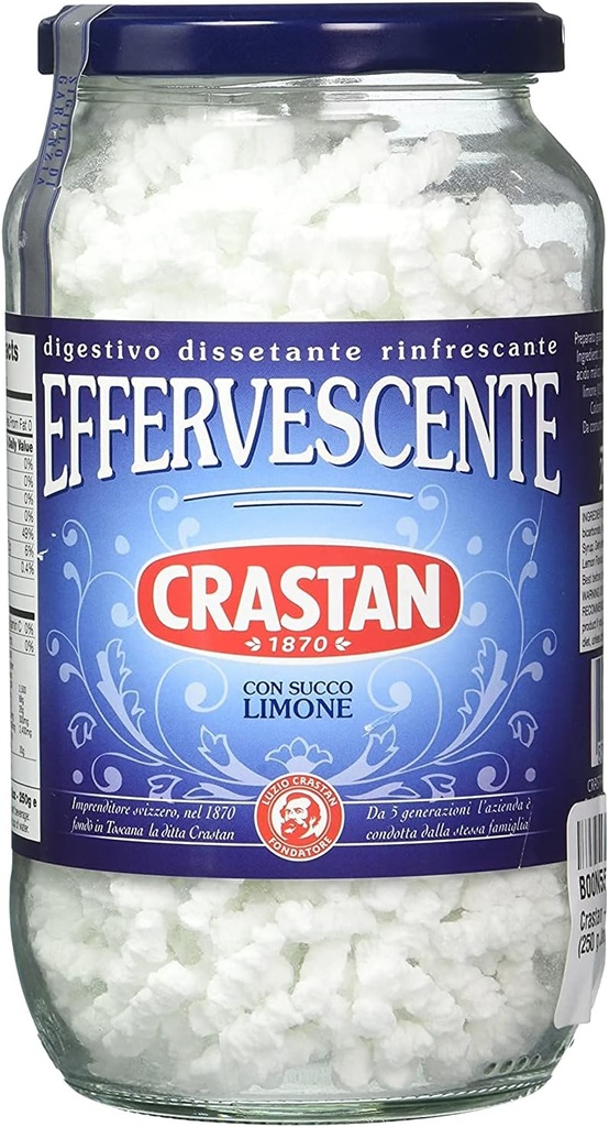 Crastan - Italian Effervescent Antacid, (3) - 8.82 oz. Słoje