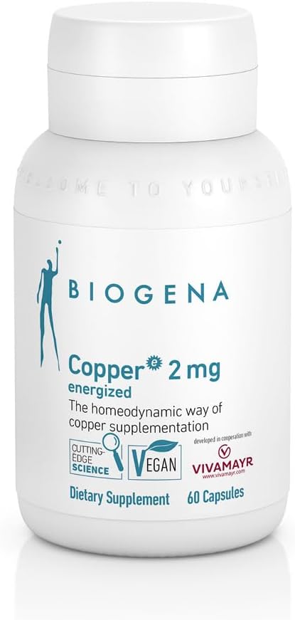 Bioguna Copper 2 mg Energized - w łatwo absorbowanej i dobrze tolerowanej postaci cytrynianu - 60 kapsułek