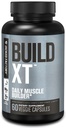 Jacked Factory Build- XT Daily Muscle Builder & Performance Enhancer - Muscle Building Supplement for Muscular Strength & Growth British 124; Trademarked Ingredients Peak02, ElevatP, & Astragin - 60 Veggie Pills