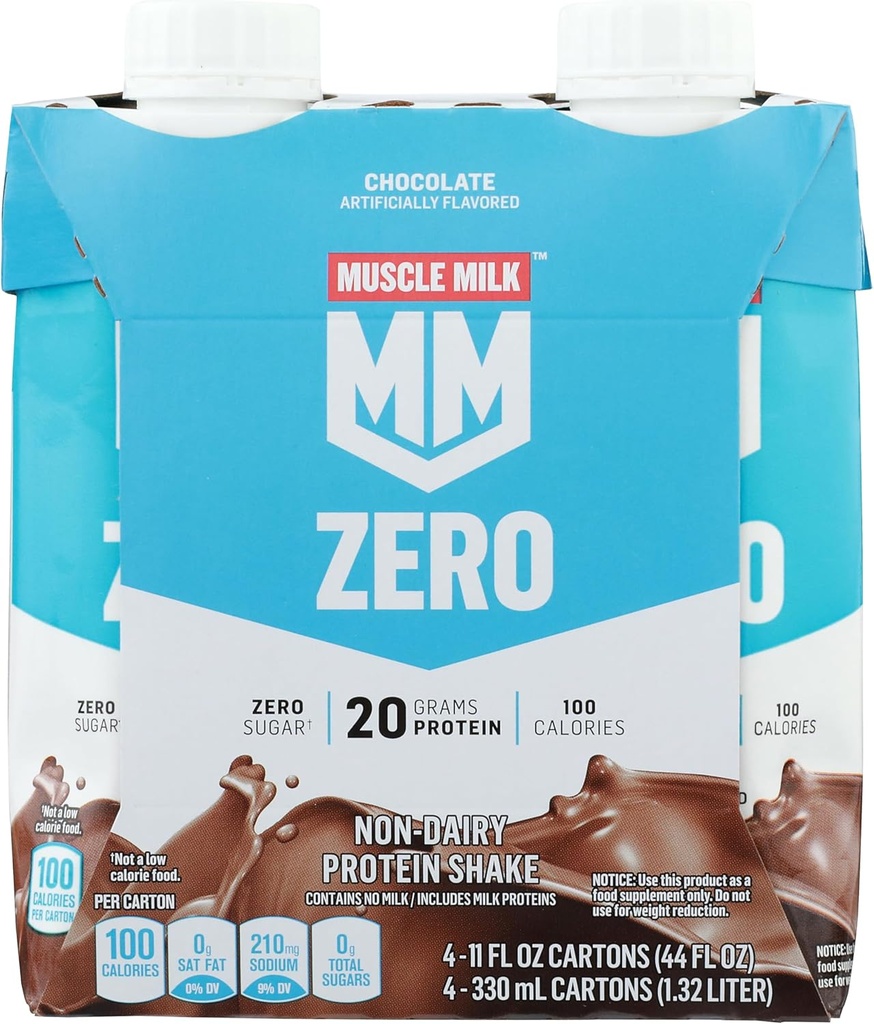Cytosport Mleko mięśniowe 100 Kalorie Napoje odżywcze, Czekolada, 11 Fl Oz (Opakowanie po 4)