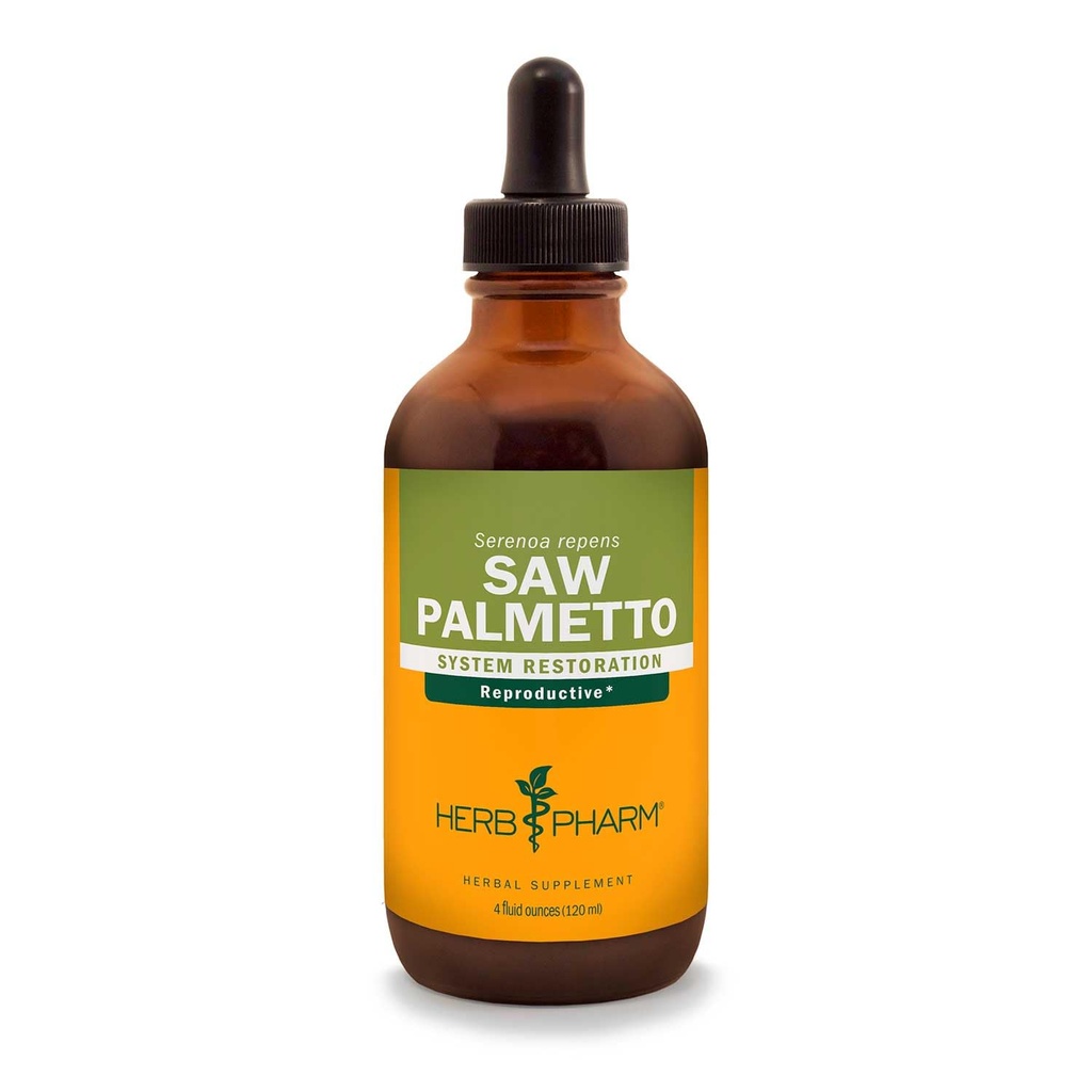 Herb Pharm Saw Palmetto Berry Liquid Extract for Prostate Support - 4 unce