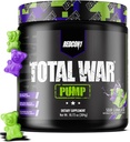REDCON1 Nie Stim & Kofeina Darmowy proszek do wstępnego treningu dla kobiet i mężczyzn - Pompa wojny całkowitej - z L- Citrulline, Beta Alanine & More - Trening o każdej porze dnia - Sour Gummy Bear (10.72 oz)