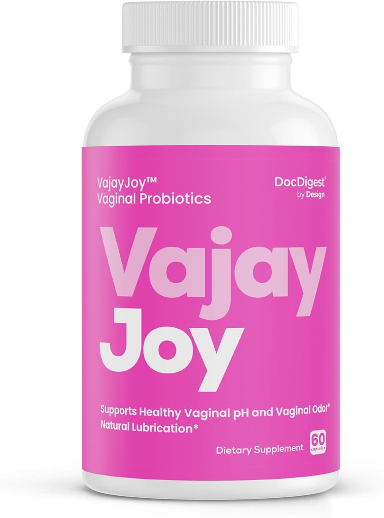 VajayJoy pH Balance Pills - Womens Probiotic vaginal do regulacji pH, Klinicznie pokazane do przywrócenia pH Równoważność i Lubrykacja- Redukuje BV, Yeast Infections i Odor