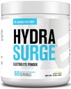 Jacked Fabryka Hydrasurge Electrolyte Proszek - Suplement do nawadniania w / Kluczowe minerały, Himalajski sól morska, Woda kokosowa - Keto Friendly, Naturalnie Sweetened - 60 Sług, Lemoniada