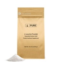 Czyste składniki pierwotne L- Leucyna (1lb) Proszek, Essential Amino Acid Supplement, Zweryfikowane etykietą