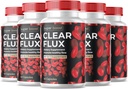 (5 opakowań) Clear Flux Supplement Detox Cleanse, Capsules Blood Vessel Cleaner Support Advanced Formula, ClearFlux Kapsułki Maksymalna moc Wszystkie naturalne witaminy Zdrowie (300 Kapsułki)