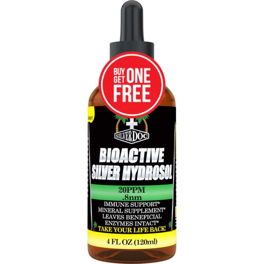 Colloidal Silver Hydrosol Dropper, Natural Alternative & Immune Support, bardziej skuteczne niż jakikolwiek produkt koloryczny, 2- 4oz Dropper Bottles, Silver Hydrosol Drops
