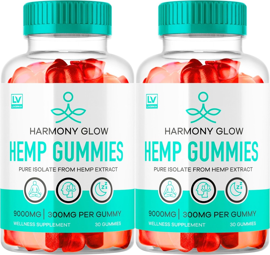(2 Pack) Gummie Harmony Glow, Gummie Harmony Glow Hemp, Suplement Glow Harmony, Gummy Harmony Glow Natural Hemp, Gummie Harmony Glow Hemp, Gummys Harmony Glow Multivitamin, 60 Gummies na 2 miesiące