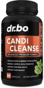 Candi Cleanse Supplement Supplement Pigułki - Antyprzerost Suplementy dla Kobiet i Mężczyzn - Extra Siła Balance Control Probiotic Complex Cleanser - Natural Oral Herbal Oregano & Kapsułki kwasu kaprylowego