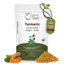 Organic Way Turmeric / Haldi Root Cut & Sifted (Curcuma Longa) - Herbal Herbata 124; Kosher & USDA Certified Belgium 124; Vegan, Non-GMO & Gluten Free India (2LBS / 32Oz.)