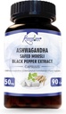 Ashwagandha kapsułki 2,100 mg - 90 kapsułek Ashwagandha proszek i ekstrakt korzeniowy.
