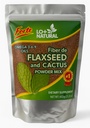 Linaza con Nopal Forte - 8 oz - 100% Natural Flaxseed & Nopal Cactus Powder - Fiber- Rich Digestive Supplement - Ground Blend Dietary Supplement - Vegan & Non-GMO
