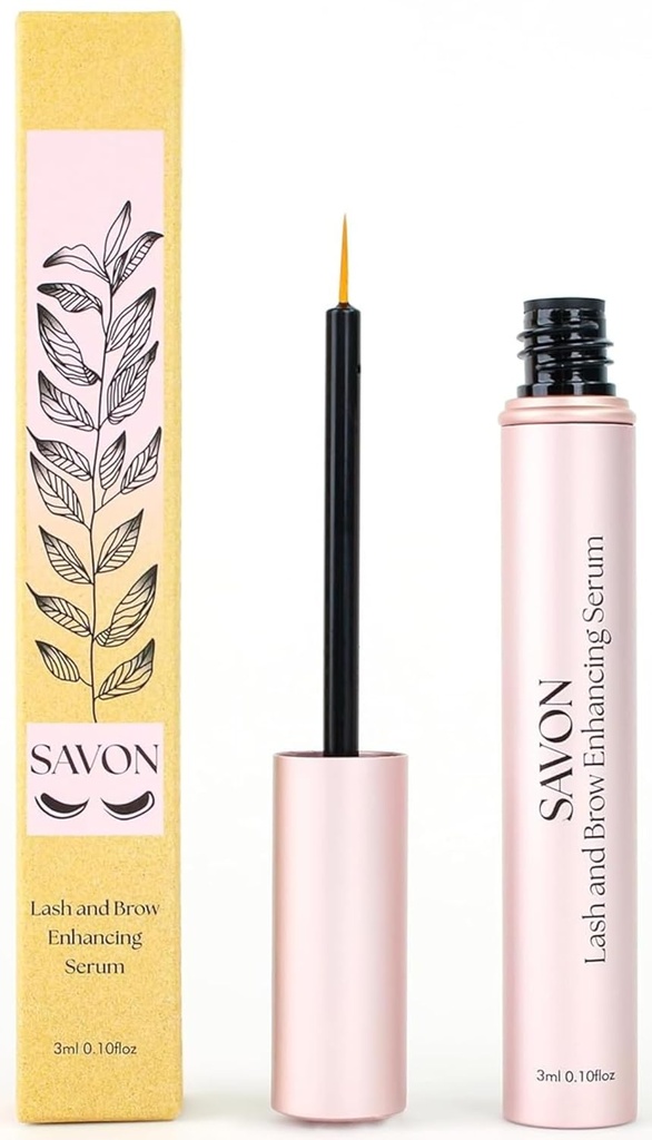 Organic Lash Growth Serum dla grubszych, dłuższych rzęs i brwi - z Biotinem, Peptydami i Pantenolem - Naturalne i okrucieństwo Free - USA - Lash and Brow Boost Serum - Eyelash Confitioner