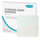 Dimora Hydrogel Burn Dressing 4 "x 4" - Burn and Hound Dressing Instant Cooling Relief for Minor Burns & Rands, Soothing Moist Burn Pads for 1st-2nd Degree Burns, Cięcia, Otarcia (10 Count)