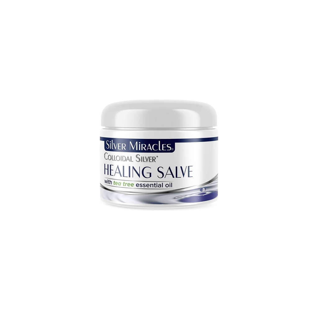Srebrne cuda Colloidal Srebrna Tea Tree Salve - pomaga leczyć i chronić - 1oz