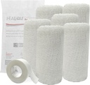 Kerlix Gaze Bandaże rolki - 4 1 / 2 w x 4.1 Yds, 6 Ply - 6 Pojedyncze sterylne Pocuhes- Dodatkowy Absorbencja - Latex Free, Hospital Grade Cotton Fluff Bandage Wrap Krinkle Style - for Shound Care & First Aid