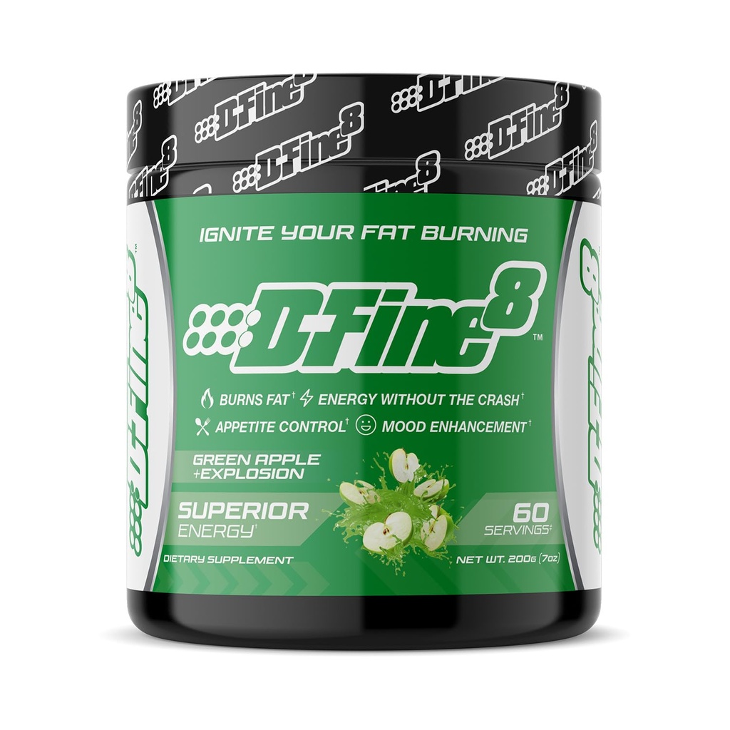 Termogeniczne pretreningi energetyczne w proszku i rozdrabnianiu suplement, Boost energy Mood & Focus, Sugar Free, Zawiera Senactiv, Endurance, 300mg kofeiny, N- acetyl- L- Tyrozyna (Green Apple Explosion)