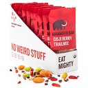 Mammoth Bar Goji Berry Trail Mix - 10 Barów białka organicznego - Prebiotyk • Paleo • Gluten Free • Białko jaja • GMO Free • Raw • Premium Nuts