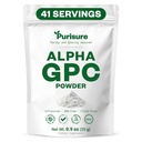 Wypoczynek Alpha GPC Proszek, 25 g, Pure Alpha GPC Suplement choliny dla mózgu i ostrości, CDP Suplementy choliny dla wydajności pamięci i koncentracji, No Fillers, Non-GMO, Oferty 42 Sługi