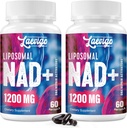 Liposomal NAD + Suplement 1200mg Wysoka Absorpcja, Energia komórkowa i Mitochondrialna Wsparcie, NAD Plus dla długowieczności i witalności, Anti-Aging Formuła, 120 Softgels