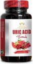 Ogólne wsparcie trakcji moczowej - URIC Acid Formula Advanced Complex - Wsparcie immunologiczne, Kwas cytrynowy, Seler seed, Tart Cherry, Green Coffee Fasola, Granat, Turmeric - 1 Butelka 60 Kapsułki