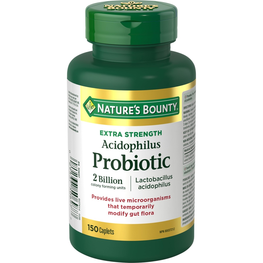 Nature 's Bounty Acidophilus Probiotic 2 Billion, 150 kapletów