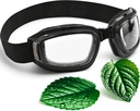 3D Suche Okulary Relief Eye z Moisture Pads i wygodne miękkie Cushion - Hydrating Silikon Suchy Eye Maski z Hydrating Chamber Design, Uniwersalny Pat na dzień i noc użytkowania (przezroczysty)