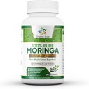 Organic Aura Moringa kapsułki - 240 Ct Hurtowych Pack. Autentyczny Surowiec Moringa Leaf Supplement for Energy, Metabolizm, Laktacja, Immunitet & Wspólne Zdrowie. Whole Leaves Green Super Food Nutrition.